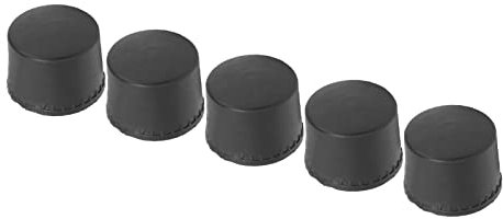 5 Pezzi di Ricambio Testa Utensili manuali Martelli e magli Martello in Gomma Testa Martello in Gomma con Vite Martelli Neri per Artigianato in Plastica Pelle[Φ30mm]