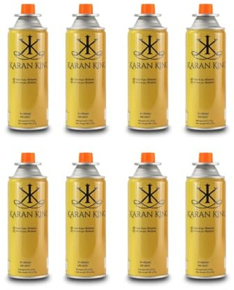 KARAN KING - Butane Gas Bottles Canisters for Camping Heater, Cooker, BBQ