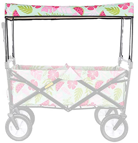 TMXK Markise Baldachin, Faltbarer Bollerwagen Dach Folding Outdoor Hand Push Tragbare Trolley Cart Zubehr, Zum Einkaufen Camping