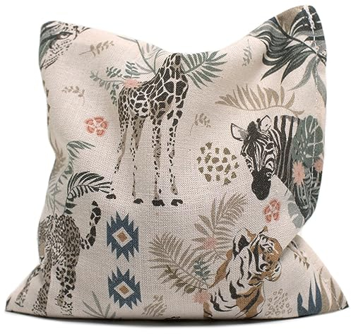 Traubenkernkissen 12x12cm - Bio Stoff Wilde Tiere - Wärmekissen & Kältekissen - Körnerkissen