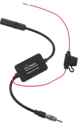 TINEASUR Amplificador De Señal Radio FM para Coche Antena Radio FM Preamplificador Antena