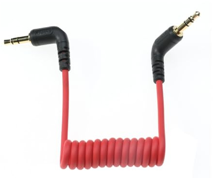 Alvin's Cables Cavo audio da TRS a TRS da 3,5 mm per Rode VideoMicro, Wireless GO Il, per DJI Boya Movo TAKSTAR SAIREN Comica Deity microfono di registrazione, per Canon per fotocamera DSLR Nikon