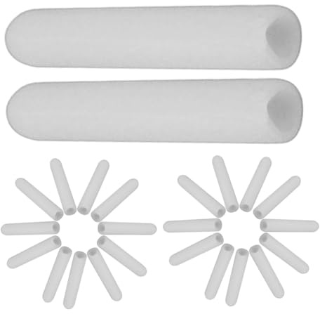 MAGICLULU 100 Stück Ersatzspitzenkappen aus Pvc in Weiß Hitzebeständig und Robust zur Reparatur und Schutz der Spülmaschinenkorb Stifte für Geschirrschutz