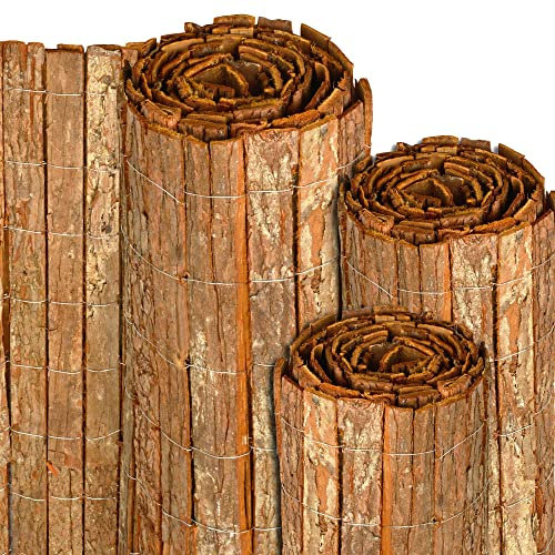 Sol Royal FSC® Recinzione in Corteccia Naturale 140x300 cm SolVision R63 – Protezione frangivista per Balconi e Giardino – Arelle Corteccia da Esterno per Balconi