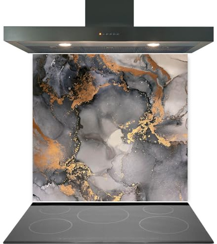 Printed Toughened Glass Splashback for Kitchen, Tempered Heat-Resistant Glass Splashbacks with Polished Edges for Cooker and Hob Backsplash (Design 2115, 60 x 80cm)