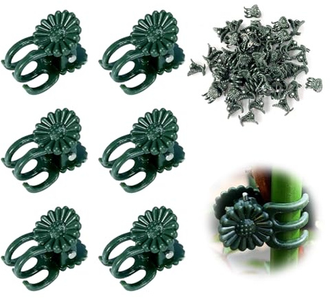YFANITI 50 Pcs Plant Clips Orchid Clips,Plant Orchid Support Clips,Flower and Vine Clips,Garden Clips,Plant Clips for Climbing Plants