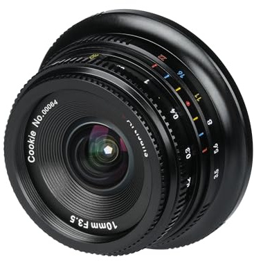 7Artisans 10 mm F3.5 APS-C Kameraobjektiv Weitwinkel für Fuji X-Mount spiegellose Kameras