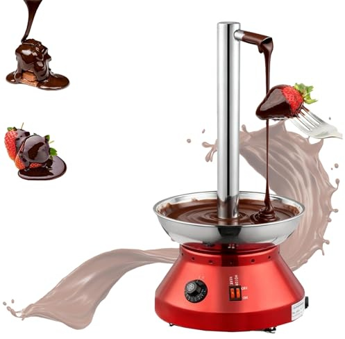 Chocolate Fountain Machine, Electric Chocolate Fondue Fountain Machine with Scraper, Stainless Steel, Faucet Model, Commercial Electric Melting Machine for Party, Wedding