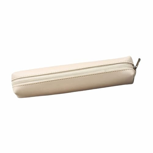 LAIOUSN Kleines Leder-Federmäppchen, wasserabweisend, leicht, Stifteetui, Reißverschluss, Stiftetasche, Make-up-Tasche für Büro, Schule, Reisen, Schreibwerkzeug, Aufbewahrung, D, Mass Beauty