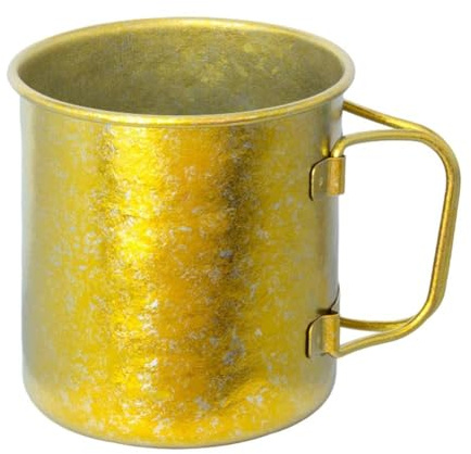 BlissfulAbode ultralätt vikbar campingmugg kopp 450 ml titanlegering 70 g för utomhusvandring resor picknick BBQ matlagning