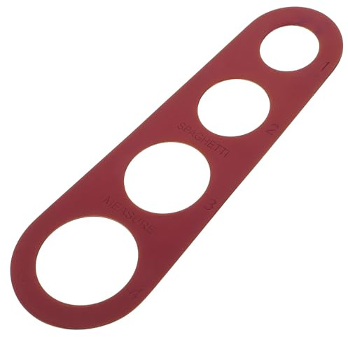 SAFIGLE Herramienta para Medir Espaguetis de Acero Inoxidable 4 Agujeros para Medición Precisa y Reducción de Desperdicio, Accesorio Elegante para Cocina