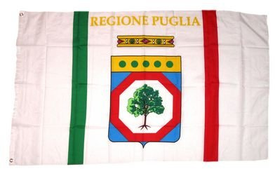 FahnenMax Fahne/Flagge Italien - Apulien Puglia NEU