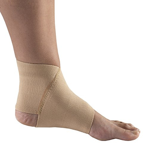 Champion Figure-8 Ankle Support, Light Elastic Compression Brace, Muscle Joint Recovery, Beige, Small