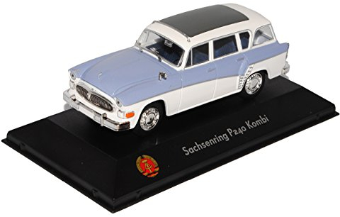 Atlas Sachsenring P240 Kombi Blau Weiss DDR 1/43 Modell Auto