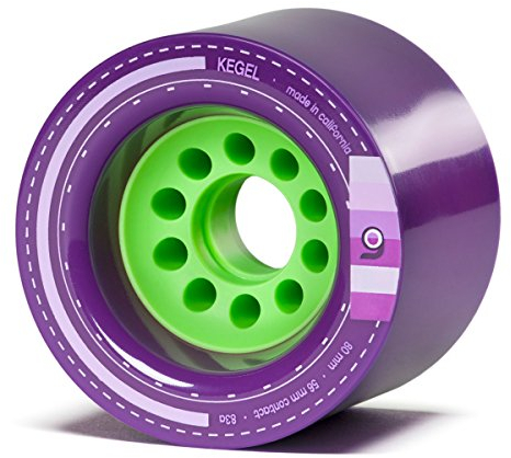 Orangatang Kegel Rollen, 80 mm, für Downhill Longboard und Skateboard, 4 Stück, Jungen, Räder, WKE8083, Purple, 83a, w/o bearings