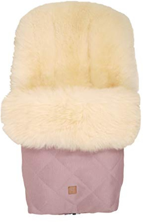 Kaiser Lammfell Fußsack Nelly Limited Edition, Lammfell Milky Sand, Orchid pink