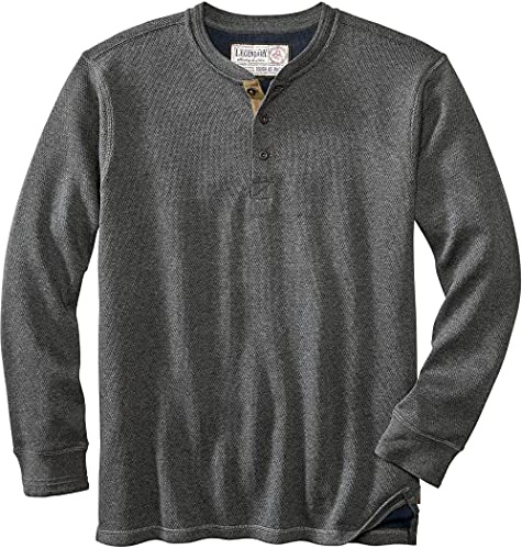 Legendary Whitetails Mens Henley Long Sleeve Thermal Heavyweight Shirt