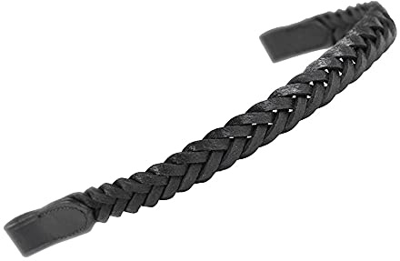 Shires Aviemore Stirnband, geflochten, Schwarz