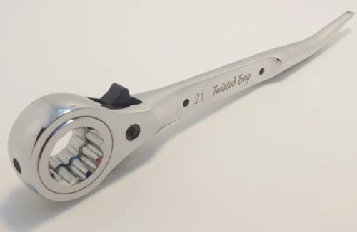 Twisted Bay 21mm Steel Scaffold Ratchet Podger Chrome