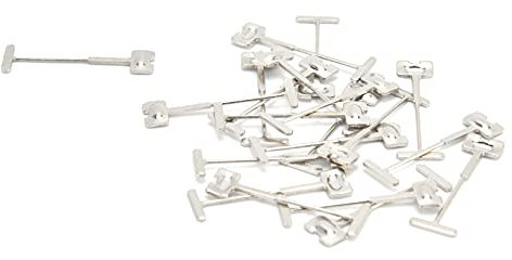 Stahl-T-Pins,T-Pins-Nivelliergerät,100Pcs T-Pins Ersatz-Stahlnadeln Fliesen-Nivelliergerät Böden Wände Gebäude Bauwerkzeuge