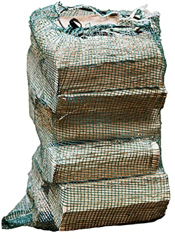 Kiln Dried Harwood Firewood Logs, 40L Large Net for Wood Burner, Open Fire, Fire Pit, Log Burner or Decoration, Brown, 55 x 25 x 20cm (WLF-1086)