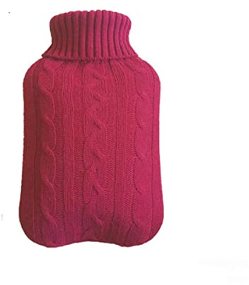 Copertura della borsa dell'acqua calda lavorata a maglia calda invernale Copertura della borsa della bottiglia dell'acqua calda rimovibile Copertura della bottiglia scaldamani antiscottatura lava