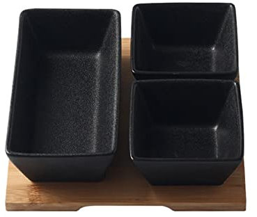 Charcuterie Doard Set Snack Bol Céramique Trempage Bol Noir Mat Petit Sauce Bol Créatif Fruits Secs Snack Assiette Maison Dessert Assiette Sushi Assiette Cuisine Vaisselle Charcuterie Accessories ( Co