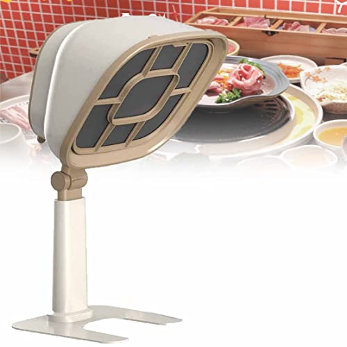 Mini Portable Household Extractor Hood, Desktop Cooker Hood, 66° Adjustable, 6-Segment Height Adjustment, Low Noise, Suitable for Home, Kitchen,White