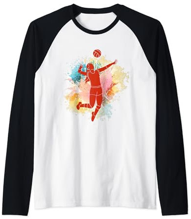 Beachvolleyball Volleyballspiel Sport Damen Team Volleyball Raglan