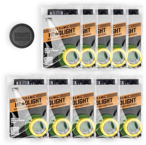 CERAKOTE® Ceramic Headlight Restoration Pro Kit - 10 Vehicle Bundle - Brings Headlights Back to Like New Condition - 3 Easy Steps - No Power Tools Required