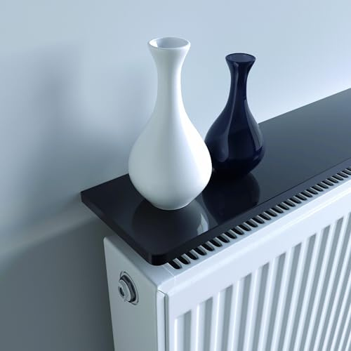 Black Radiator Shelf Square Edges 120x15x1.8mm (48x6)