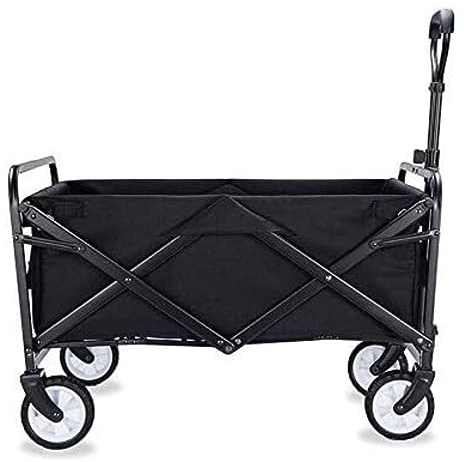 CCYENG Trolley Cart Faltbarer Wagen Faltbarer Wagen Cart Utility Wagon Outdoor Gartenanhänger Transportwagen Für Camping Shopping Garten Campingwagen Gartenwagen