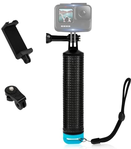 ShipeeKin Schwimmer Handgriff Unterwasser Handstick für Action Kamera | Float Hand Grip Einbeinstativ Float Handler Tauchen Stock Ersatzteil für Gopro Hero Serien, Osmo Action, SJCAM und Handys