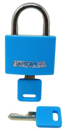 STAHLEX Lucchetto in alluminio 40 mm – Robusto lucchetto per interni ed esterni – 1 pezzo in colore casuale – ideale per borse, armadietti, armadi, cancelli, cantine, garage e molto altro ancora