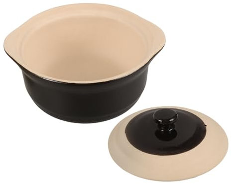 TOPBATHY Pentola Di Terracotta Per Uso Domestico Coperchio Adatta Per Brasare Zuppe e Pollo Cucinare Porridge Materiale in Argilla Resistente All Usura