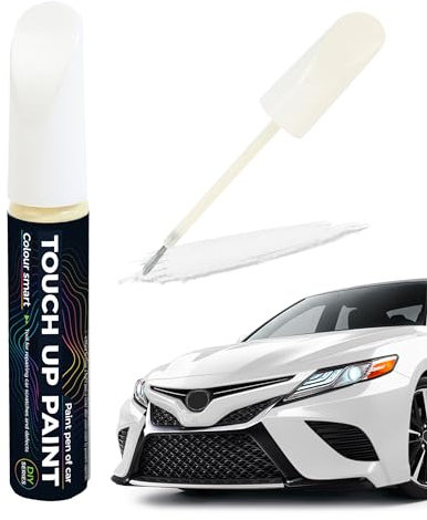 Flaconi Pennarello Copri Graffi Auto, Penna Ritocco Carrozzeria, Vernice Ritocco Auto, Ripara Graffi Auto (Bianca, 12 ml)