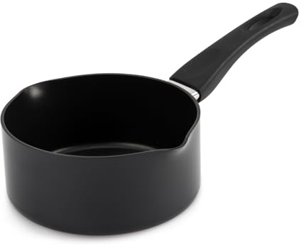 Saucepan Nonstick Sauce Pot for Induction, Gas and Electric Hobs, Non Stick Milk pan with Pour Spout (16cm)