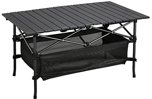 Mesa de camping plegable portátil de aleación de aluminio para picnic, jardín, barbacoa, uso al aire libre