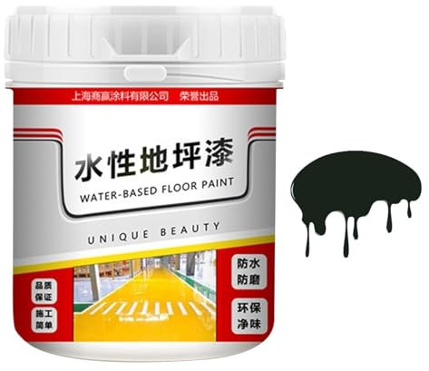 Quick-Dry Anti-Slip Cement Paint for Concrete - Waterproof Water-Based Epoxy Floor Paint With 500g Coating for Outdoor and Basement