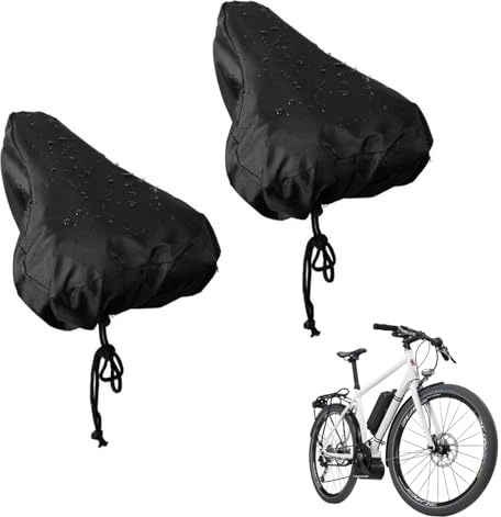 AONAYO 2 Stück Sattelschutz Wasserdicht Fahrrad,Fahrradsattel Regenschutz,Fahrradsattel Überzug,Fahrrad Sattelbezug,Fahrradsitz Regenschutz Für Den Sattelschutz Fahrrad Wie Rennrad,Mountainbike