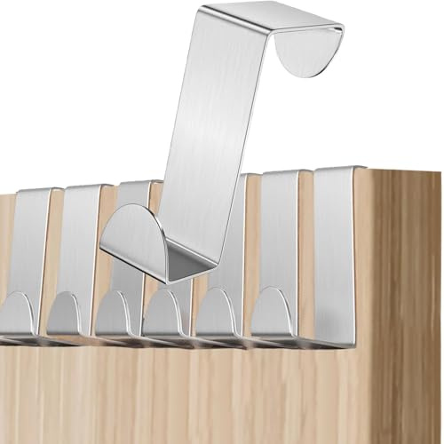 ZesNxj 8 Stück Türhaken zum Einhängen, Kleiderhaken für Tür, Türgarderobe für Badezimmer, Schranktüren und Zimmertüren, platzsparende Lösung ohne Bohren