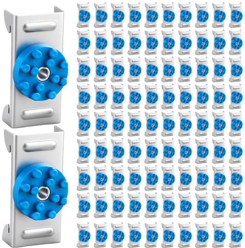 Zonon 50 Pack Soundproofing Sound Isolation Clips Resilient, Blue | Channel Mounting Clip, Reduces Noise from Noisy Neighbors, Apartment Recording Studio Sound Proofing for Walls and Ceilings