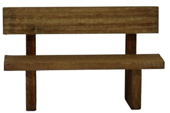 ZICOM Krippenzubehör Miniaturzubehör Bank Länge 7,1cm Höhe 4,5cm Holz Natur