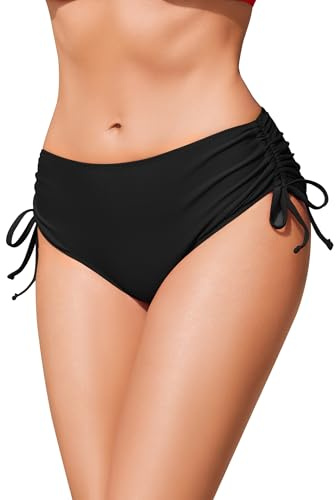 Ekouaer Bikini da Donna con Coulisse Laterali - Vita Media Regolabile - S-XXL