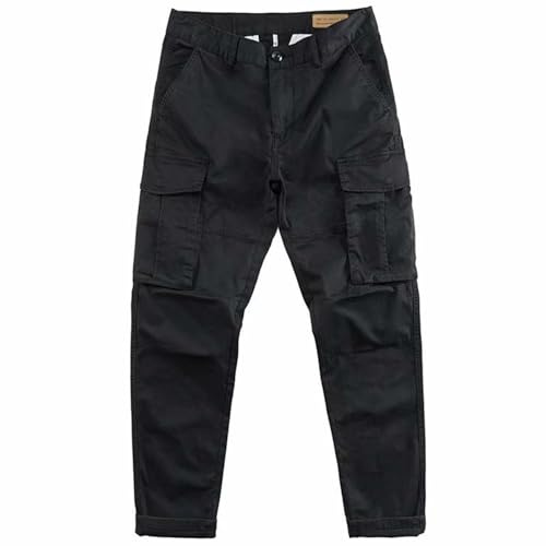 MaNMaNing Pantaloni Cargo Uomo Casual con Vita Colorata Pantaloni Sportivi con Tasche e Laccio alla Caviglia Street Cargo
