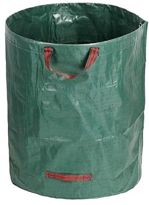 Bucoliclife 2 x 120L Gartenabfallsäcke, stabiler Laubsack mit Tragegriffen, wasserdicht & wiederverwendbar, standfeste Gartenbeutel für Grasschnitt, Grünschnitt, Laub, Unkraut und Gartenabfälle