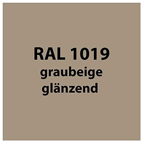 Streichlack Streich Lack Farbe 1K * Premium Qualität * 1 Liter (RAL 1019 grau-beige glänzend [wie cappuchino])