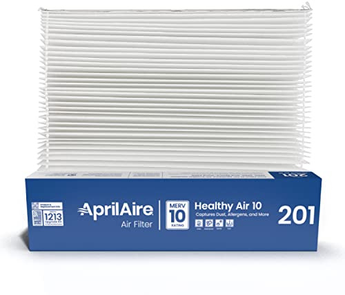 AprilAire 201 Replacement Furnace Filter for AprilAire or Space-Gard 2200 or 2250 Whole-House Air Purifiers - MERV 10, 20x25x6 Air Filter (Pack of 2)