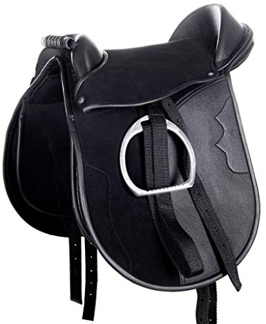 HKM 9384 Shettysattel-Set Funny Horses, Shetty Sattel Steigbügel Knieklötze Schwarz 12