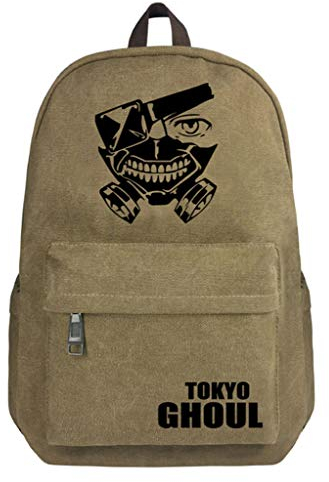 WANHONGYUE Tokyo Ghoul Anime Cosplay Backpack Canvas Schultasche Rucksack Büchertasche Daypack